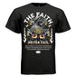 The Faith Never Fail Oversized Streetwear T-Shirt | Classical Angel Statue Botanical Gothic Graphic Tee | Project Hood 19 - Project Hood