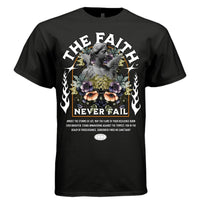 The Faith Never Fail Oversized Streetwear T-Shirt | Classical Angel Statue Botanical Gothic Graphic Tee | Project Hood 19 - Project Hood