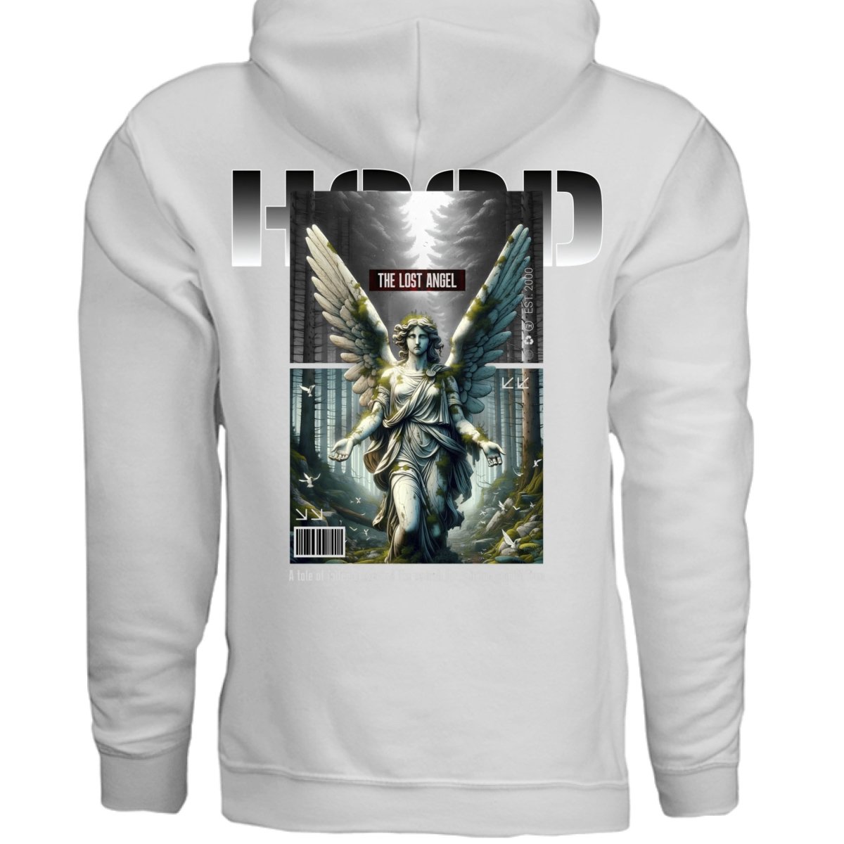 THE LOST ANGEL Stone Statue Graphic Oversized Hoodie | Project Hood 147 - Project Hood