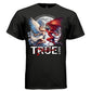True Love Angel and Devil Kissing Full Moon Streetwear Oversized T-Shirt | Project Hood 124 - Project Hood