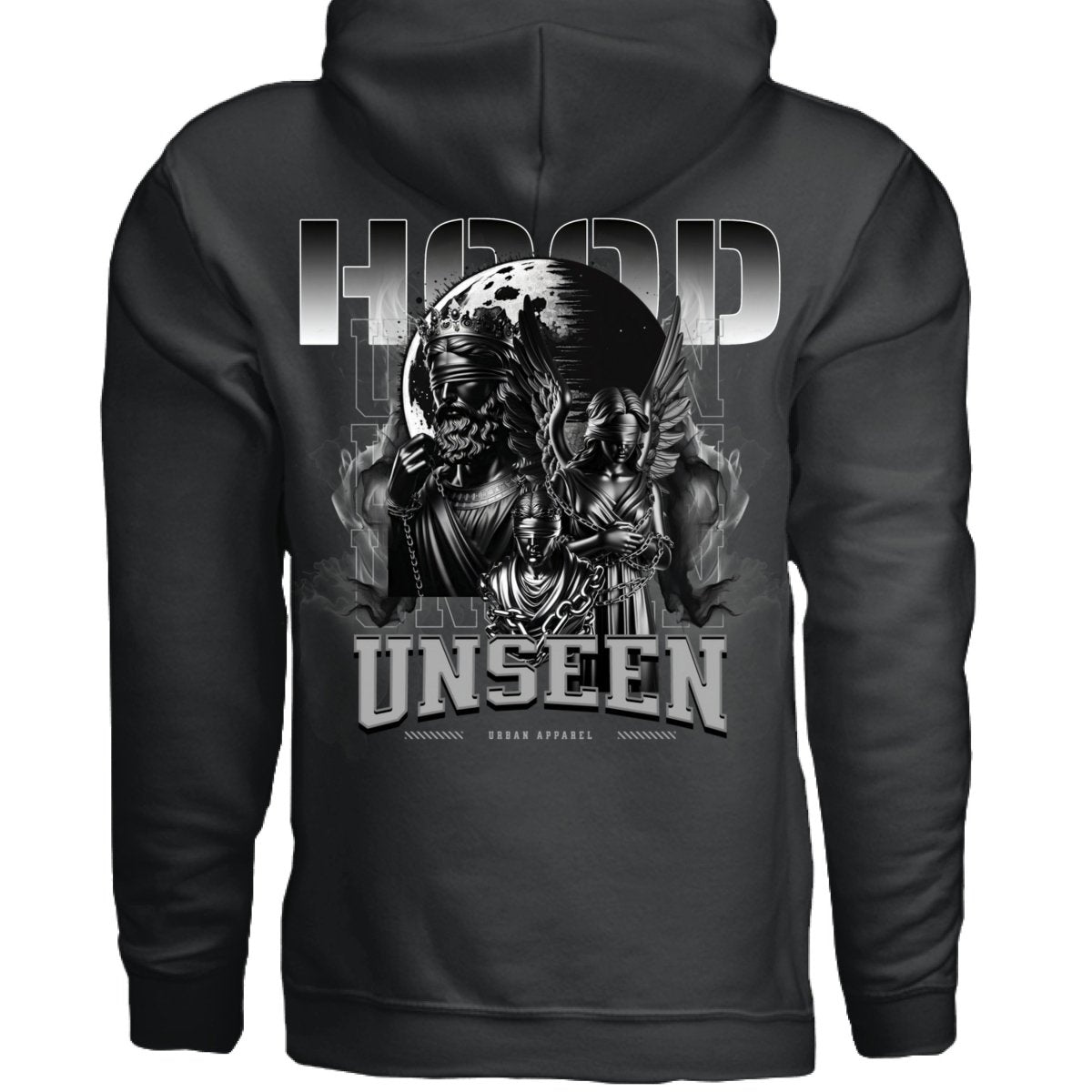 UNSEEN Crowned Skull Globe Oversized Hoodie | Project Hood 56 - Project Hood
