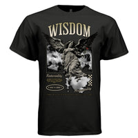 WISDOM Angel Graphic T-Shirt | Gothic Streetwear | Rationality and Personality | I Lost My Mind | Project Hood | 42 - Project Hood