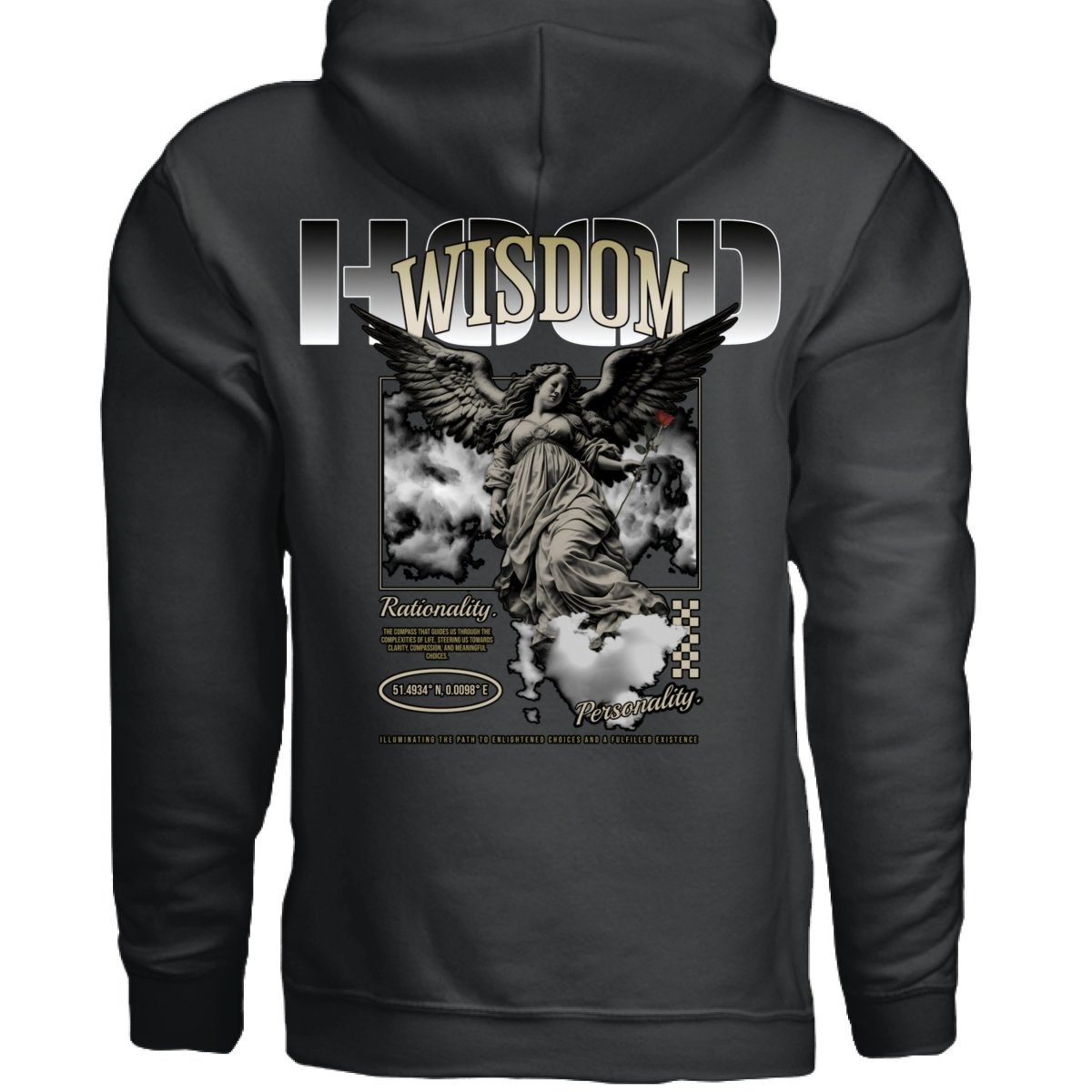 WISDOM Oversized Streetwear Hoodie | Project Hood 42 - Project Hood