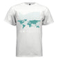 WORLD MAP Y2K Teal Globe Graphic T-Shirt | Unisex Streetwear 390 - Project Hood