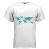 WORLD MAP Y2K Teal Globe Graphic T-Shirt | Unisex Streetwear 390 - Project Hood