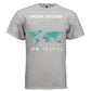 WORLD MAP Y2K Teal Globe Graphic T-Shirt | Unisex Streetwear 390 - Project Hood